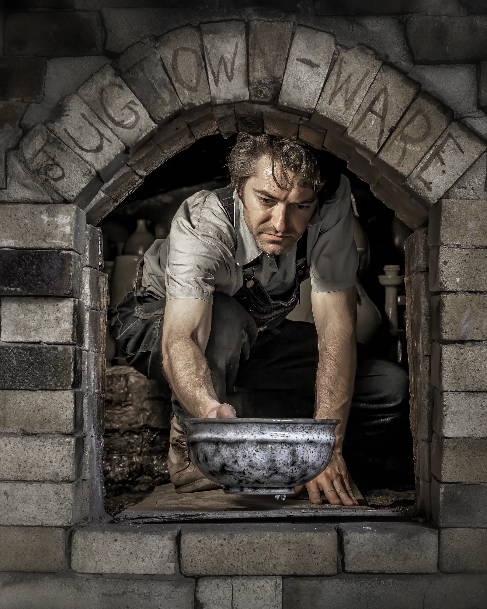 Loading the groundhog kiln
