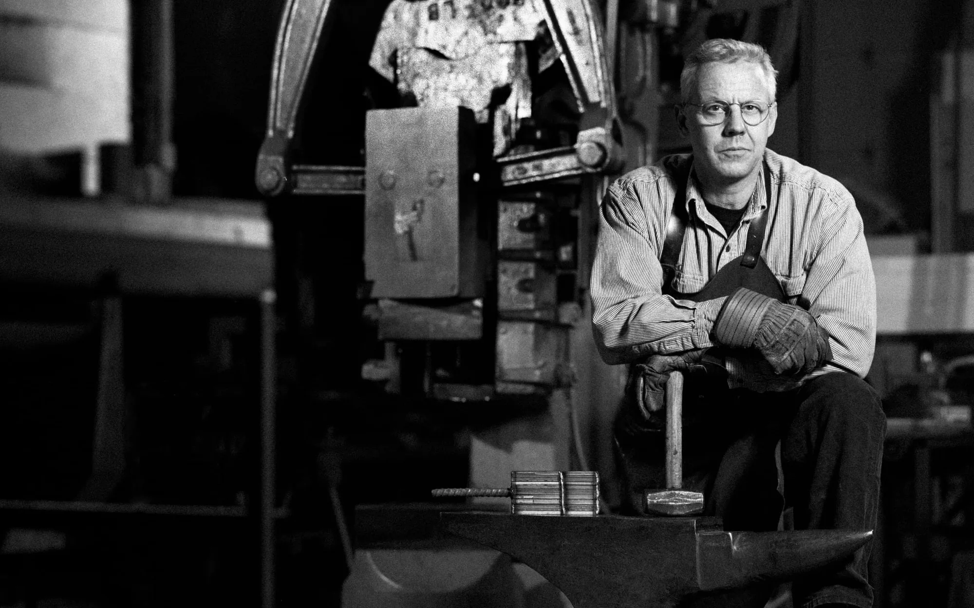 Bob Kramer at his forge