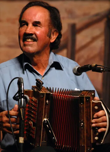 Marc Savoy playing the accordion