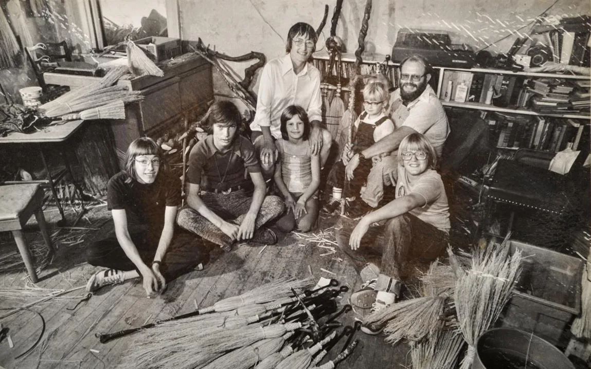 The Gates family at work